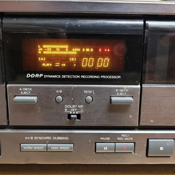 JVC Stereo Cassette Dual Tape Deck TD-W207 Auto Reverse Dub HX Pro - Picture 2 of 10